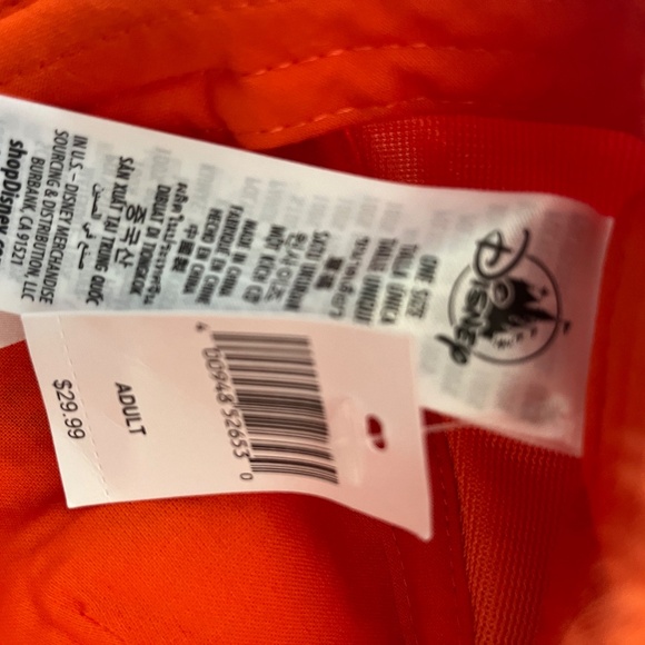 Disney Baseball Cap Furry Turning Red Panda OS Adult Orange - Picture 2 of 2